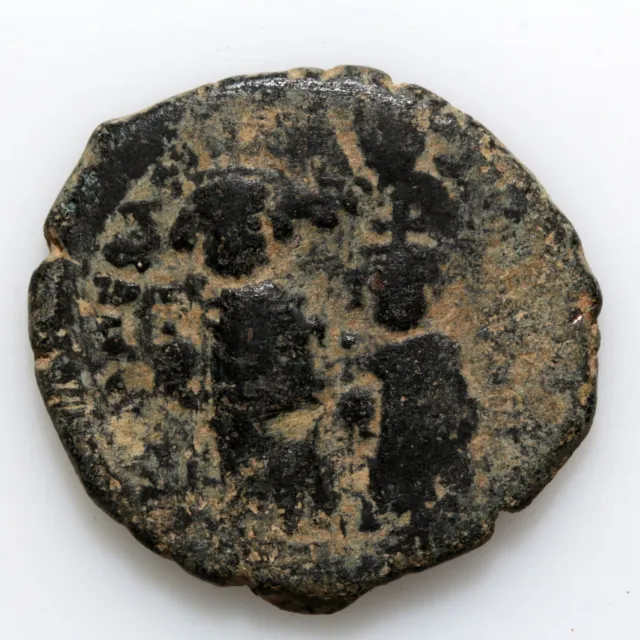 Byzantine coin-AE follis-Heraclius circa 610-641 A.D-Constantinople year 3 2
