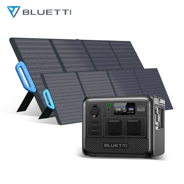 Bluetti 600W 403Wh Générateur Solaire Batterie Lifepo4 Pour Camping Voyage