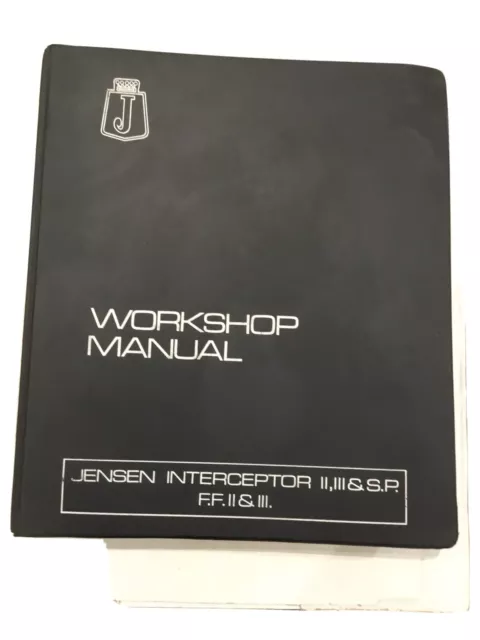 Jensen Interceptor Mk2 Mk3 Sp Ff2 Ff3 Gt Cabrio 1969-76 Factory Workshop Manual