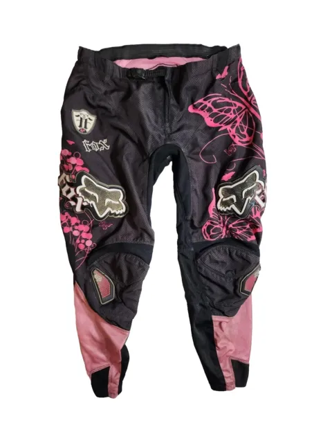 Fox Racing 180 Pants Womens 11/12 Motocross Pink Padded Motorcycle Dirtbike