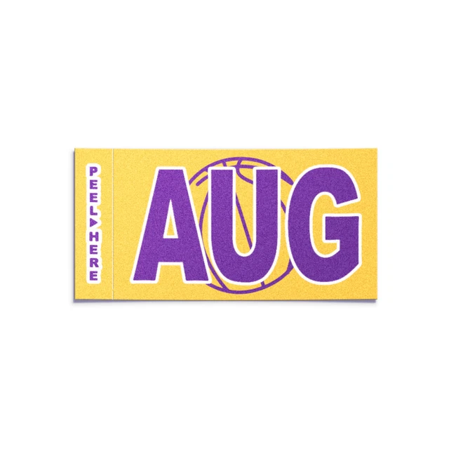 AUGUST Month Sticker For California License Plate YOM Registration - 3M Glossy Vinyl Decal