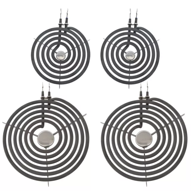 GE Electric Range Burner Element Kit 4 Pack (2, 6") WB30M1 (2, 8") WB30M2