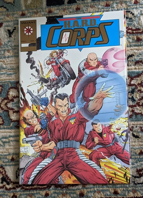 The Hard Corps # 1, 1st Print Valiant Comic Jim Lee Cover Art. Rare Mint Gold
