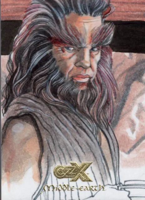 Lord Of The Rings CZX Middle Earth Sketch Card By Leon Braojos