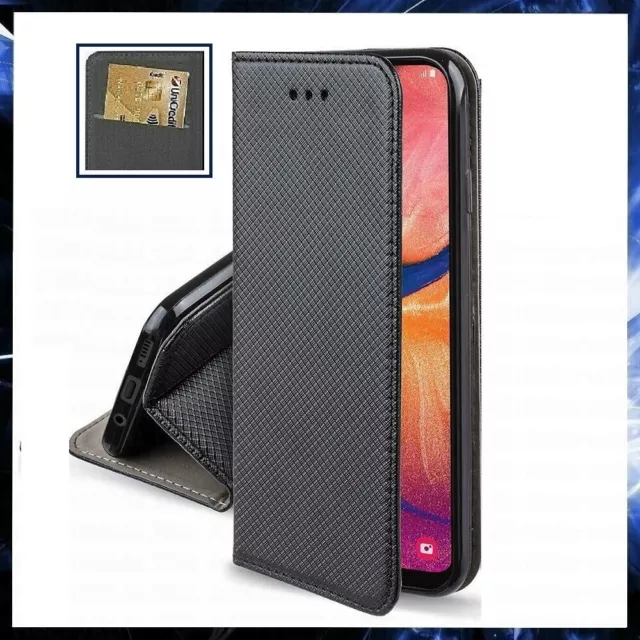 COVER FLIP A LIBRO per XIAOMI MI 6X CUSTODIA PORTAFOGLIO MAGNETICA IN ECOPELLE