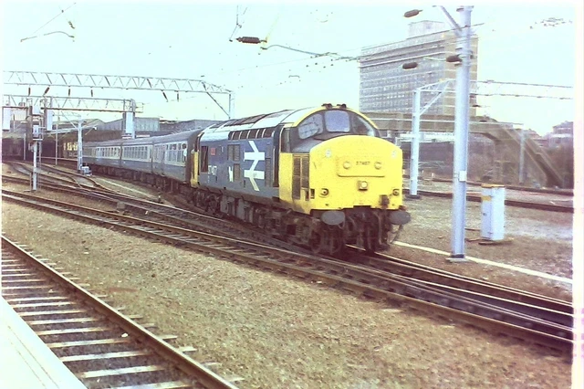 35MM RAILWAY COLOUR Negative Class 37 407 at Crewe £1.75 - PicClick UK