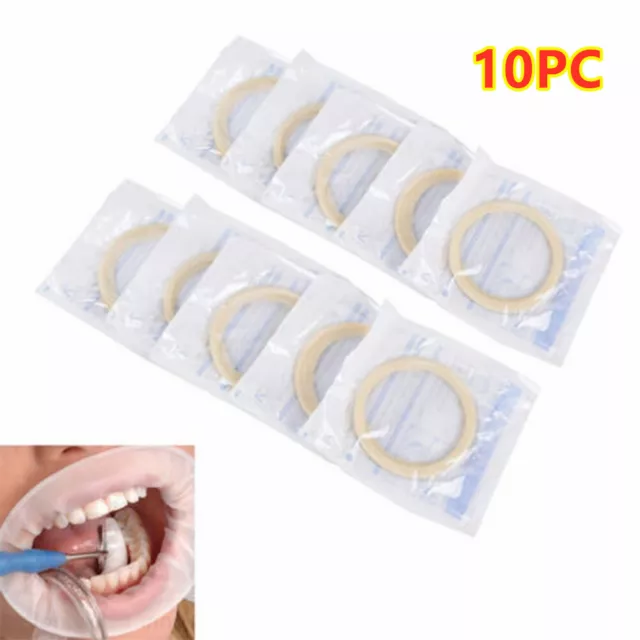 10pc Dental Sterile Rubber Gum Dam Cheek Retractor Mouth Opener Latex Free