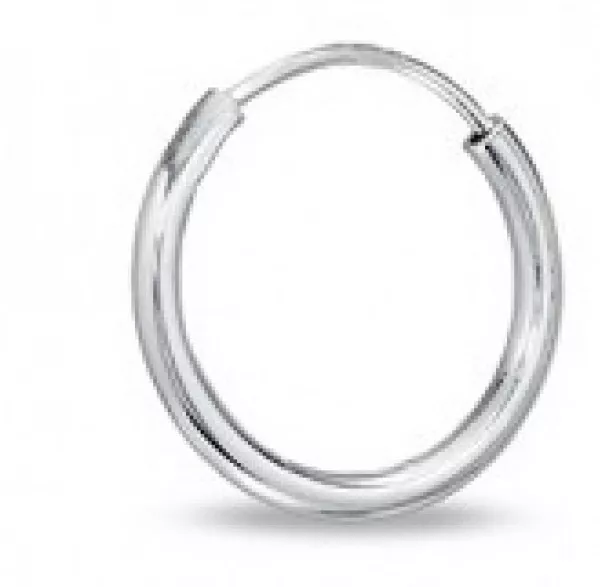 Pair Sterling Silver Hoop/sleepers in sizes 8mm-45mm