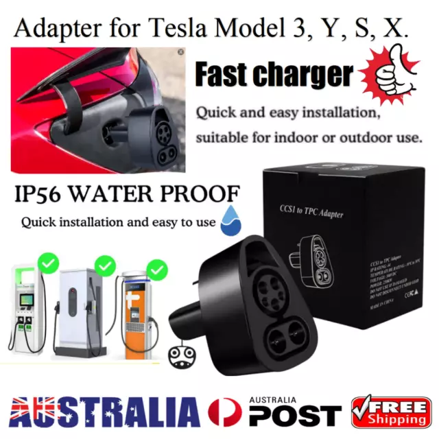 For Tesla CCS Combo 1 Adapter CCS to For Model 3/Y/X/S 250KW Fast Charger AU