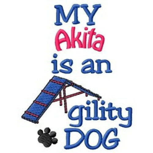 My Akita is An Agility Dog Ladies T-Shirt - DC2034L Size S - XXL