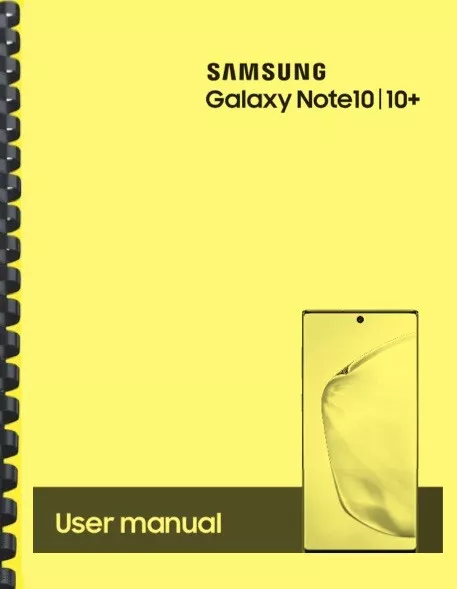 Samsung Galaxy Note 10 10+ T-Mobile OWNER'S USER MANUAL