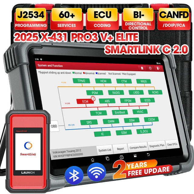 LAUNCH X431 PRO3S+ Elite V+ PRO 5 Scanner J2534 Programm Codage Outil ...