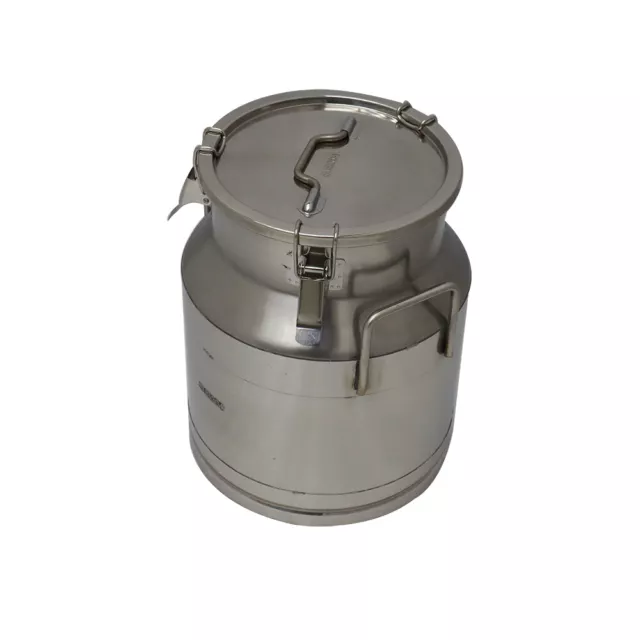 TECHTONGDA 5.3 Gallon 20L 304 Stainless Steel Food Storage Wine Can Milk Pail 3