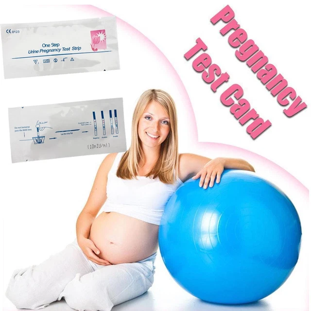 1-100 piezas tiras reactivas de embarazo temprano HCG orina midstream pruebas un kit H6F0