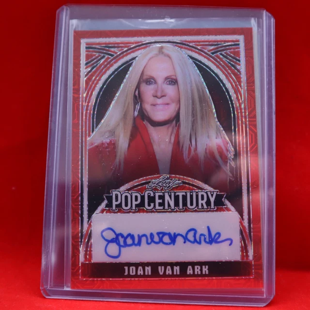 JOAN VAN ARK 2024 leaf metal pop century AUTO BLUE 1/1 SP "KNOTS