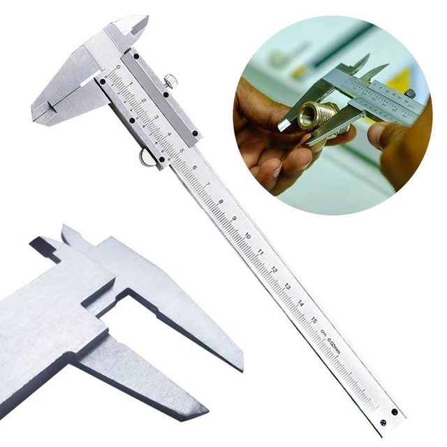 Strumenti Vernier Caliper 6" 0-150 mm 0,02 mm calibro micrometro pinze metalliche
