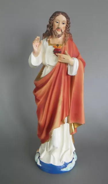 Heiligenfigur Herz Jesu Figur 29 cm hoch Jesus Christus Ostern Altar