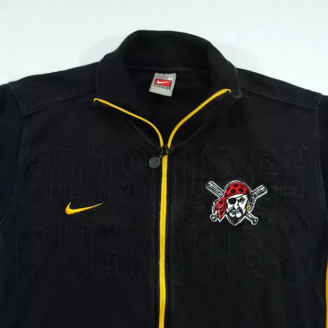 Top/Giacca da pista Nike x Pittsburgh Pirates MLB | Media | Nero/Giallo | Raro 2