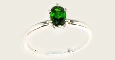 Chrome Diopside Ring 2/3ct Russia Yakutsk Emerald - Vesuvius Finland Macedon Gem