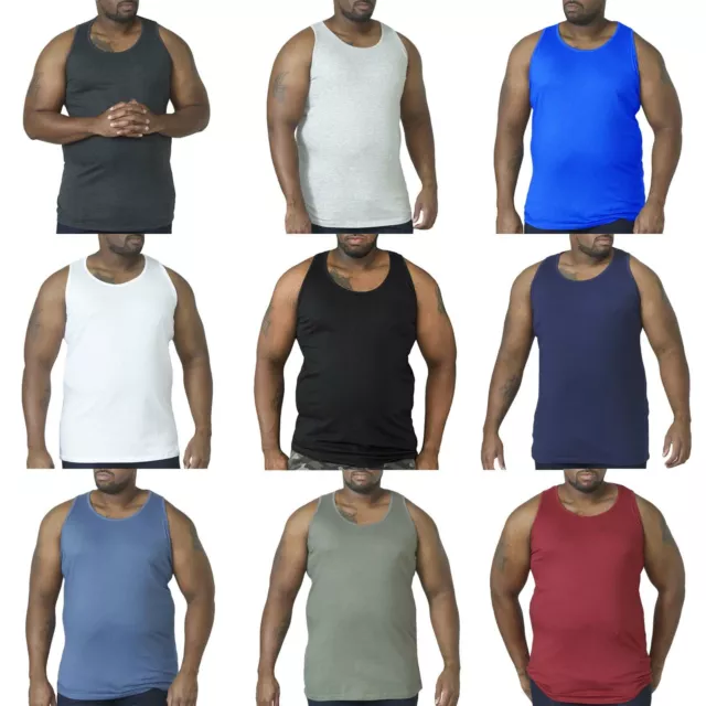 Duke D555 Mens Fabio Big Tall King Size Muscle Sleeveless Tee Singlet Top Vest