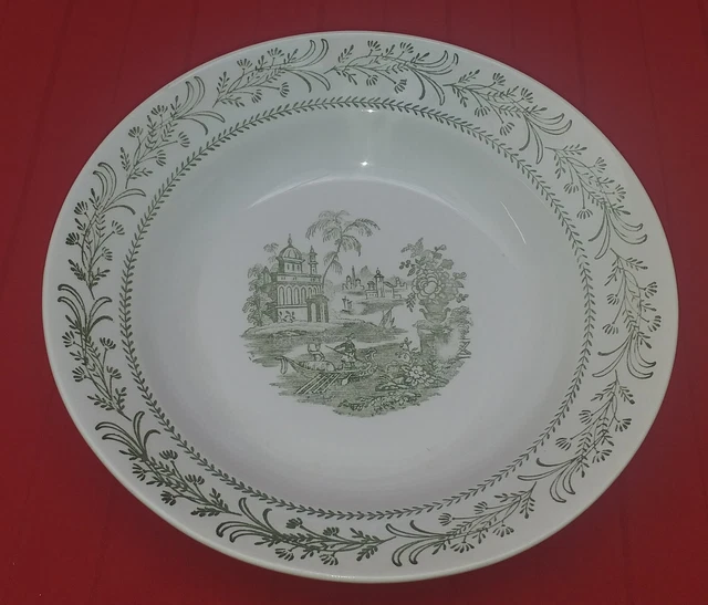 Plato De La Cartuja Pickman De Sevilla Decorado En Verde
