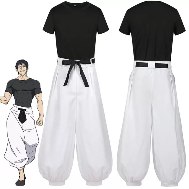 ANIME COSPLAY JUJUTSU Kaisen Toji Fushiguro T shirt Pants Suit ...