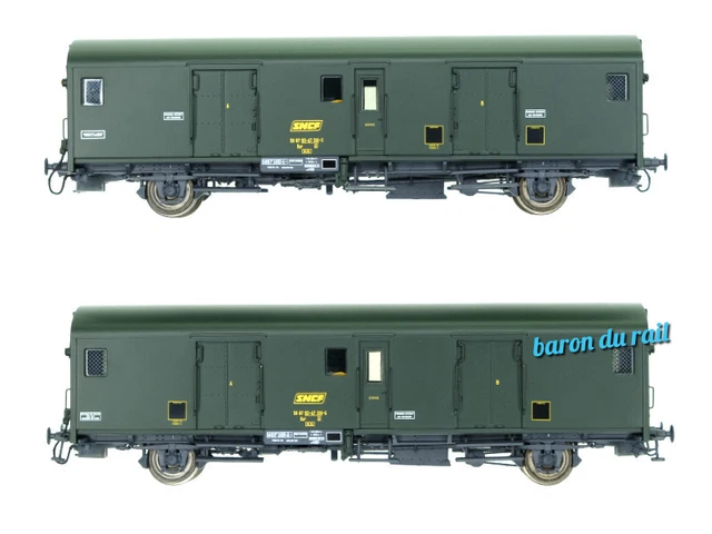 Fourgon M SNCF Avec Feux De Fin De Convoi - Modèle Réduit HO 1/87 - EPM - Neuf