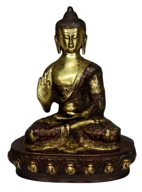 Buddhism Tibetan Buddha Statue Brass Handcrafted Budha Sculpture Figure Figurine