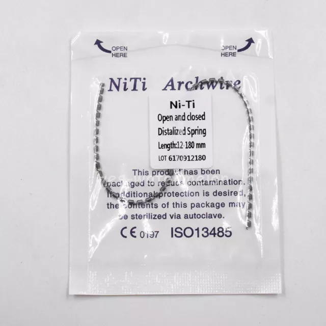 1 Pc/Pack Orthodontic Dental Niti Open & Close Coil Spring 0.012 *180mm