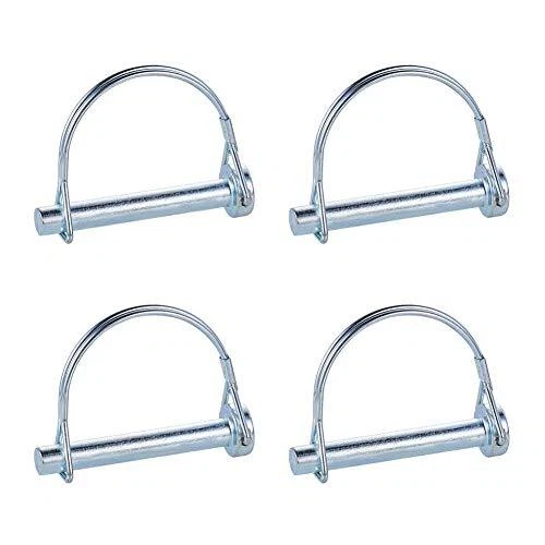 10 Perni Di Bloccaggio In Acciaio - 4,5 Mm - Per Rimorchi, Agricoltura E Fai Da Te