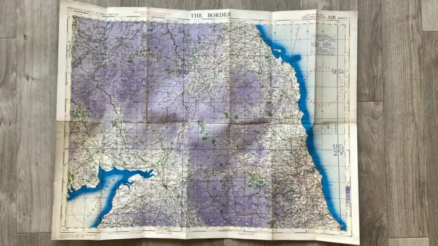 WW2 Ordance survey map 1942 The border