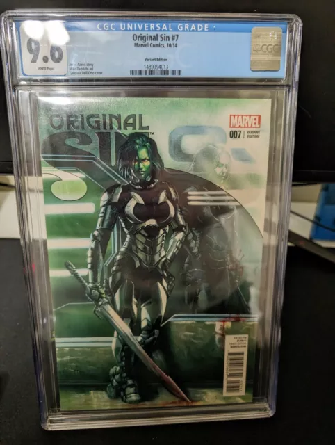 Original Sin #7 CGC 9.6  Gabriele Dell'Otto- Gamora- Variant Cover 2014