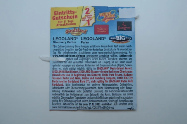 2 per 1 coupon Heide Park Legoland Gardaland Dungeons BigCity fino al 12/23 2