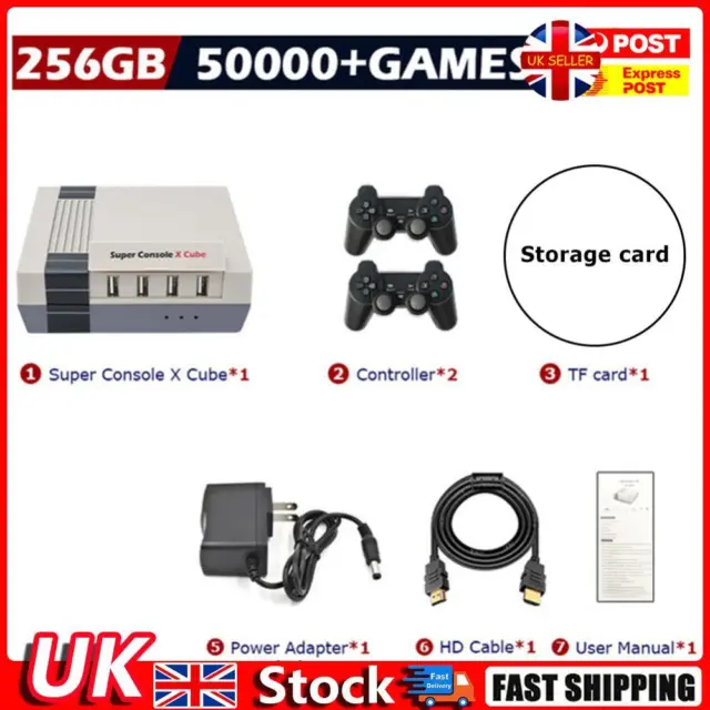 Android 9.0 Video tvbox Console Double Wireless Controller 4K HD Gamebox  G11 PRO 256GB Retro 40000 Games Stick TV for PSP PS1
