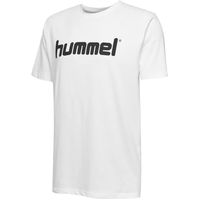 hummel Herren Logo T-Shirt Training Kurzarm Shirt Sport Oberteil HMLGO NEU