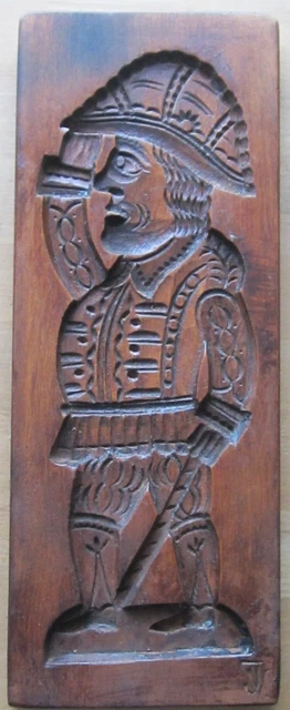 Lot De 2 Moules à Gâteaux En Bois Pour Noël - Spéculoos Et Pain D'épices - Art Populaire
