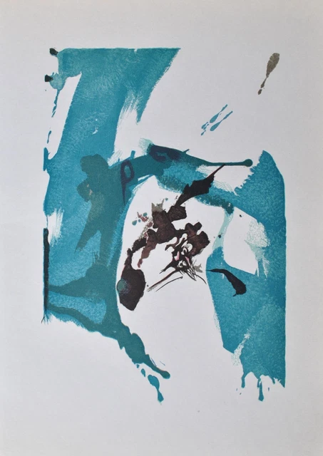 ZAO WOU-KI: Tears of the Ocean, ENGRAVING, 1967 #CHINESE ART by MOURLOT