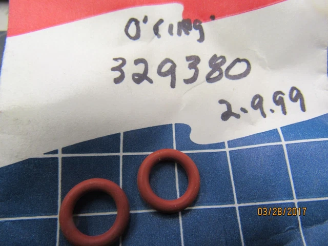 2 New  Omc Oem  Johnson Evinrude O'rings 329380