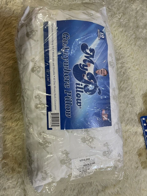 My Pillow GoAnywhere Pillow 12" x 18"  Authentic Wash & Dry Pillow Brand