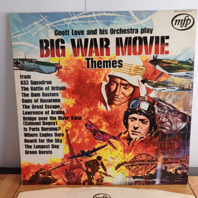 Geoff Love And His Orchestra - Big War Movie Themes 12" Vinyl Record LP Album