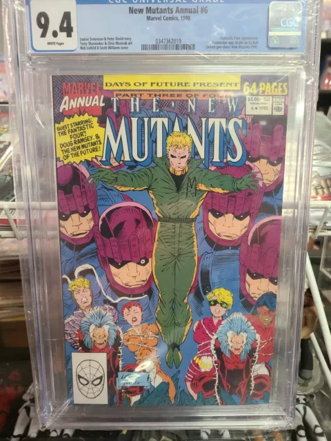 New Mutants Annual 6 CGC 9.6 1ST SHATTERSTAR Predates New Mutants 99