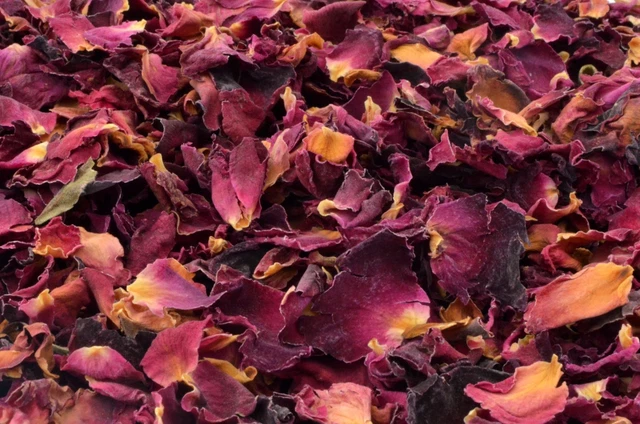 Rote Rosenblätter für Hochzeiten, Vorschläge und Feiern trockene Blütenblätter