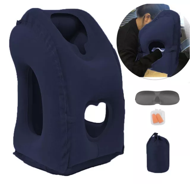 Kimiandy Inflatable Travel Pillow for Airplane, Inflatable Neck Air Pillow fo...