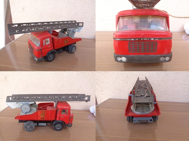 Camion De Pompier Berliet Gak Ancien – Grande échelle, Mont Blanc, Fer/plastique (occasion)