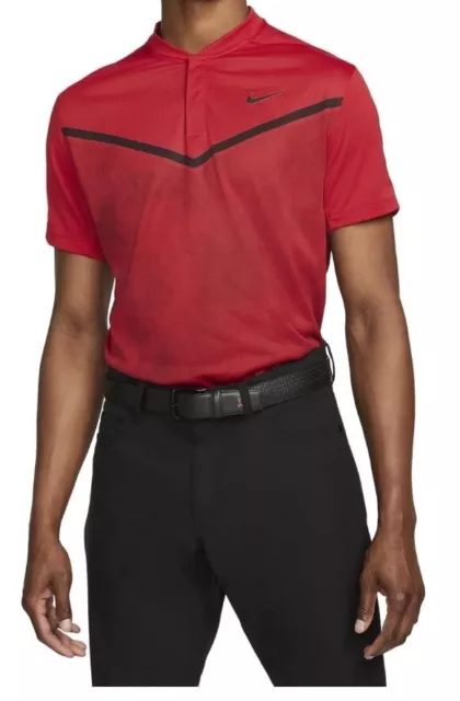 Nike DRI-FIT ADV TIGER WOODS GOLF T-SHIRT RED MEN´S Size S DH0916-687
