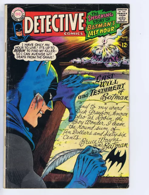 Detective Comics # 366 DC Pub 1967