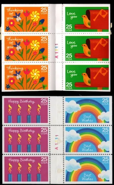 MALACK 2396a, 2398a, 25c Occasions,  Booklet Pane *S..MORE.. bp2396a