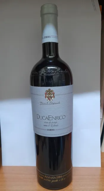 Duca di Salaparuta Sicilia anno 1984 vino da collezione Vintage