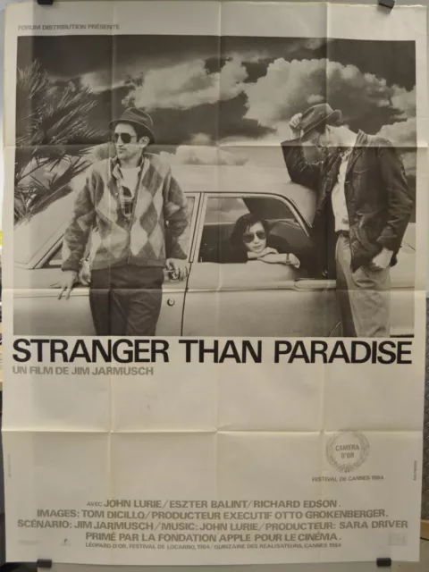 Stranger Than Paradise Jim Jarmusch John Lurie Eszter Balint Movie Poster