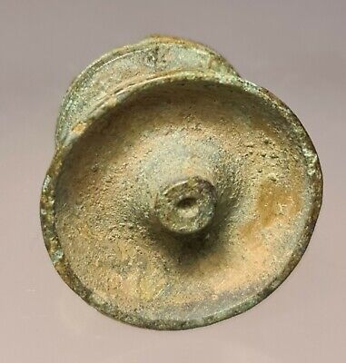 Ancient Roman Bronze Handle With Decoration